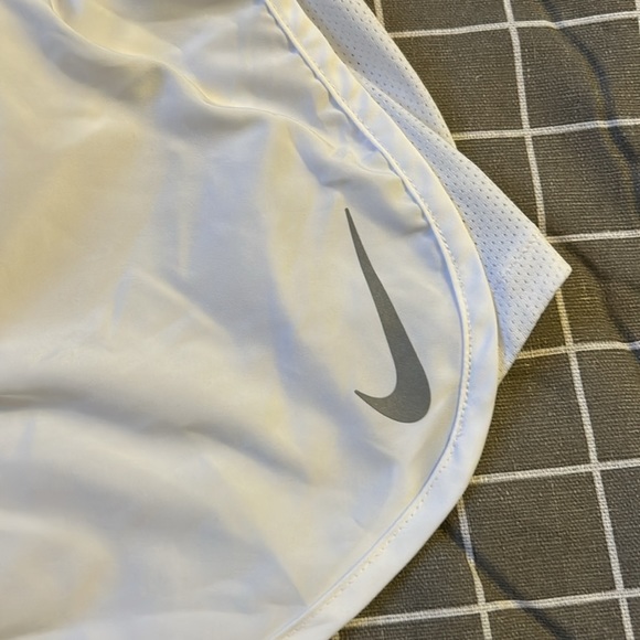 White Nike Dri Fit Running Shorts - Picture 2 of 3